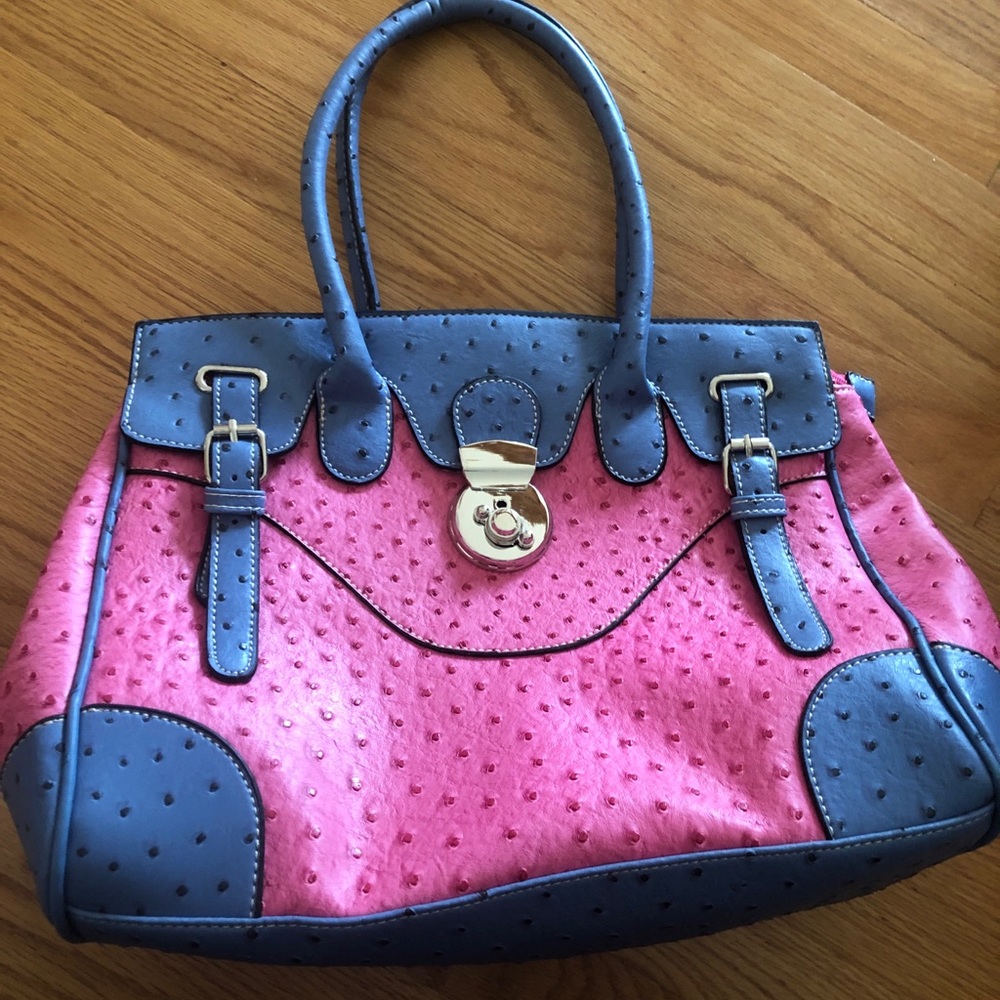 Pink and Blue Purse